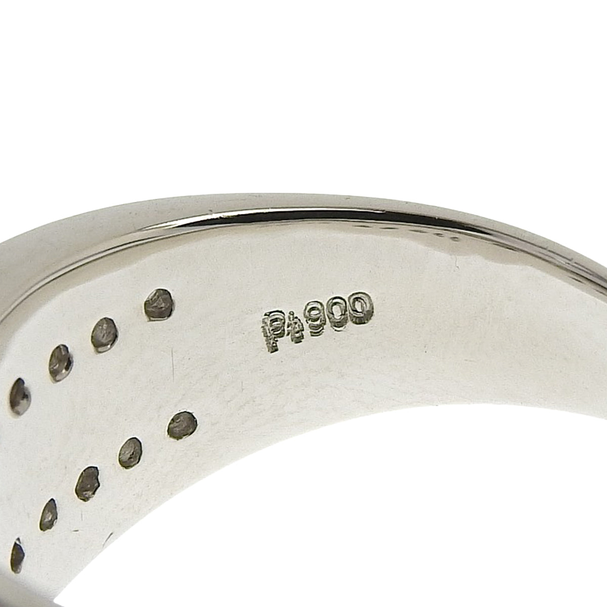 蓝宝石钻石戒指，尺寸 S0.85/D0.30，铂金 Pt900，12.6 克