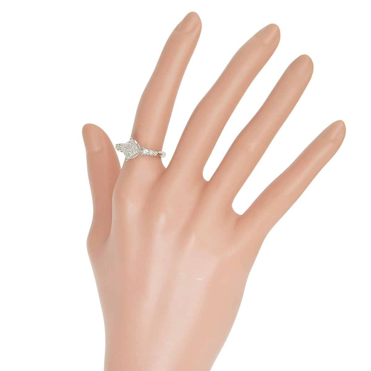 Diamond ring D1.00 Platinum Pt900 7.0g