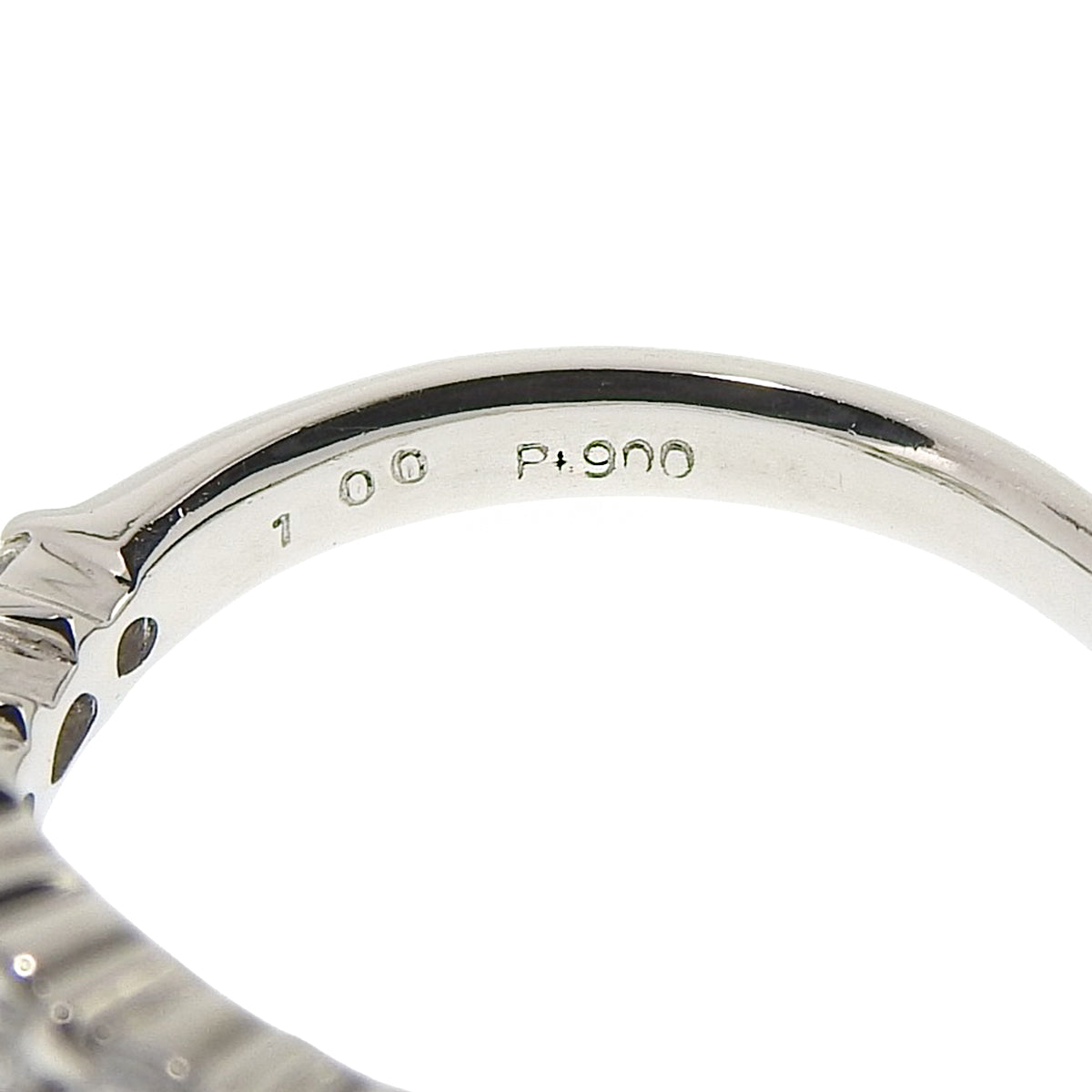 Diamond ring D1.00 Platinum Pt900 5.3g