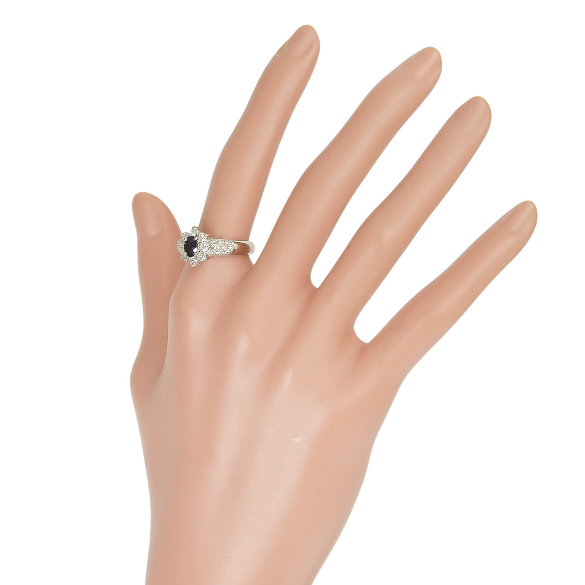 サファイア ダイヤモンド リング S0.62/D0.72 プラチナ Pt900 9.5g