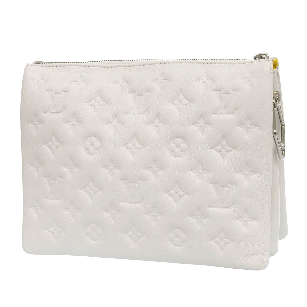 LV x YK クッサンPM ラムレザー ホワイト イエロー M21619