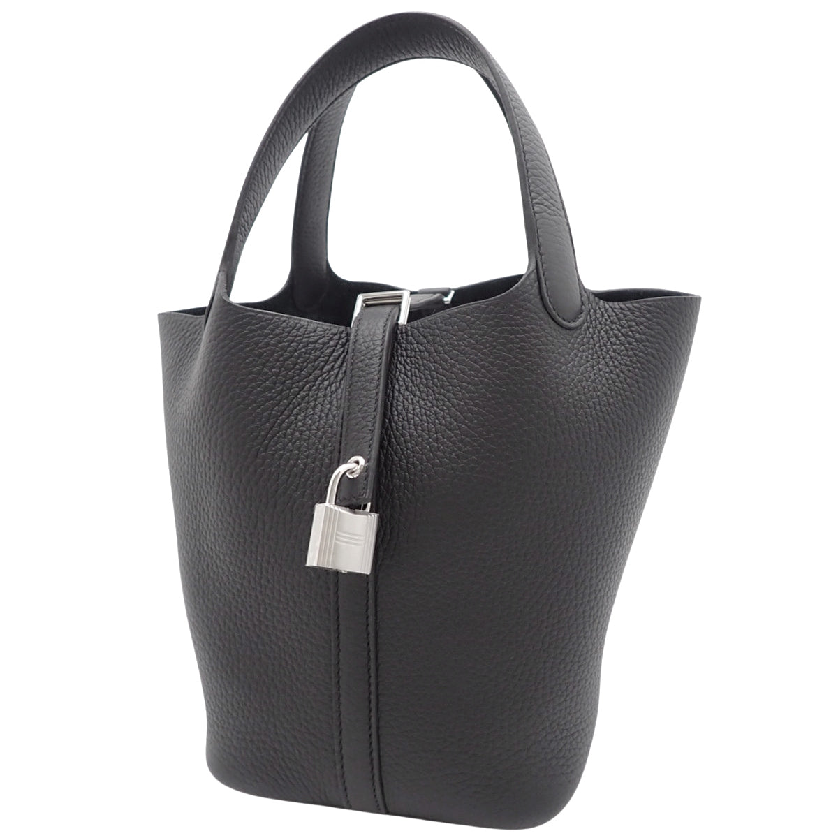 【新品】ピコタンロックPM K刻印 トリヨンクレマンス パラジウム金具 ブラック シルバー金具