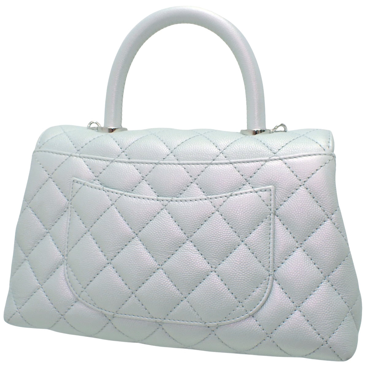Matelasse Coco Handle XS 鱼子酱纹银白色 A92990