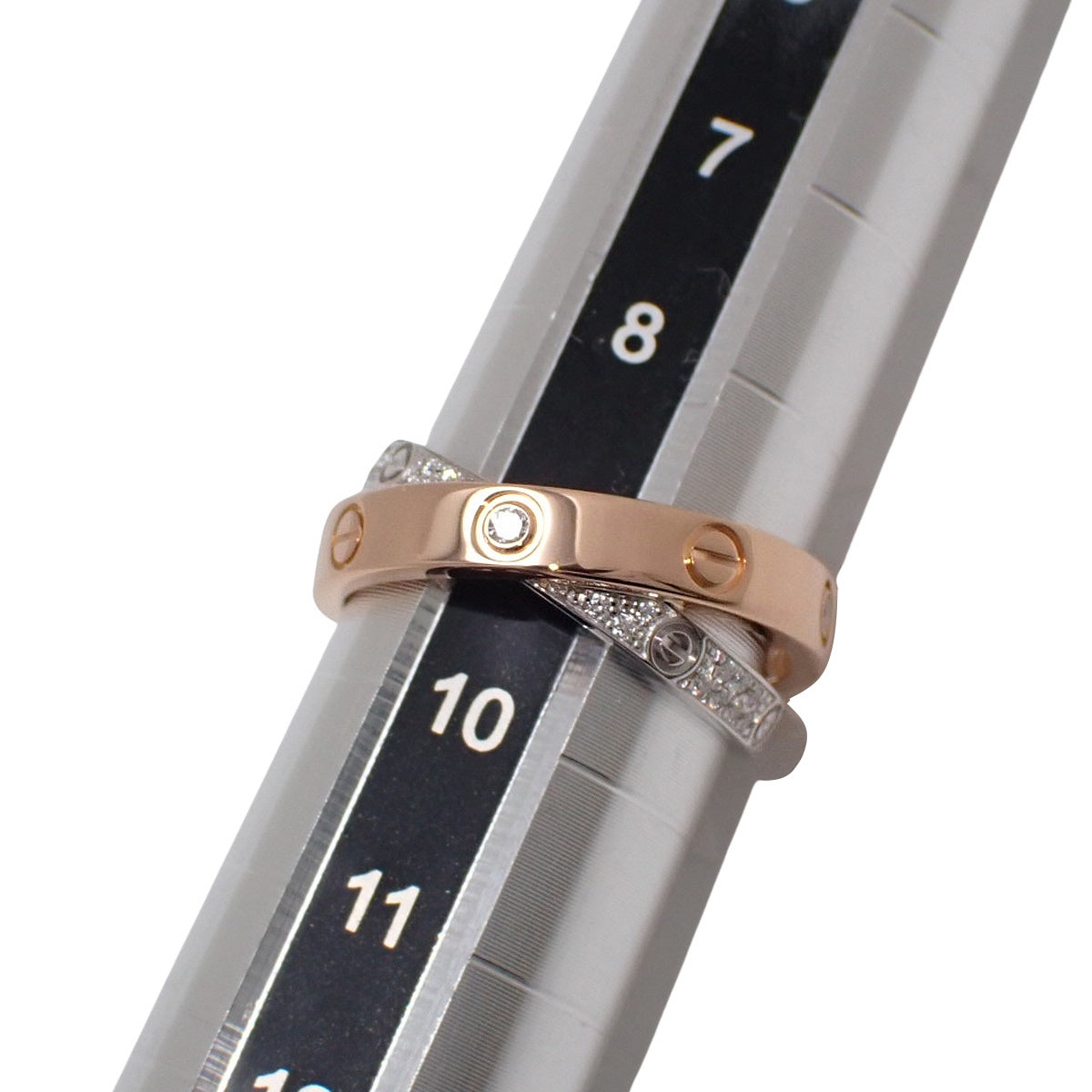 BE LOVE 钻石戒指 K18PG WG