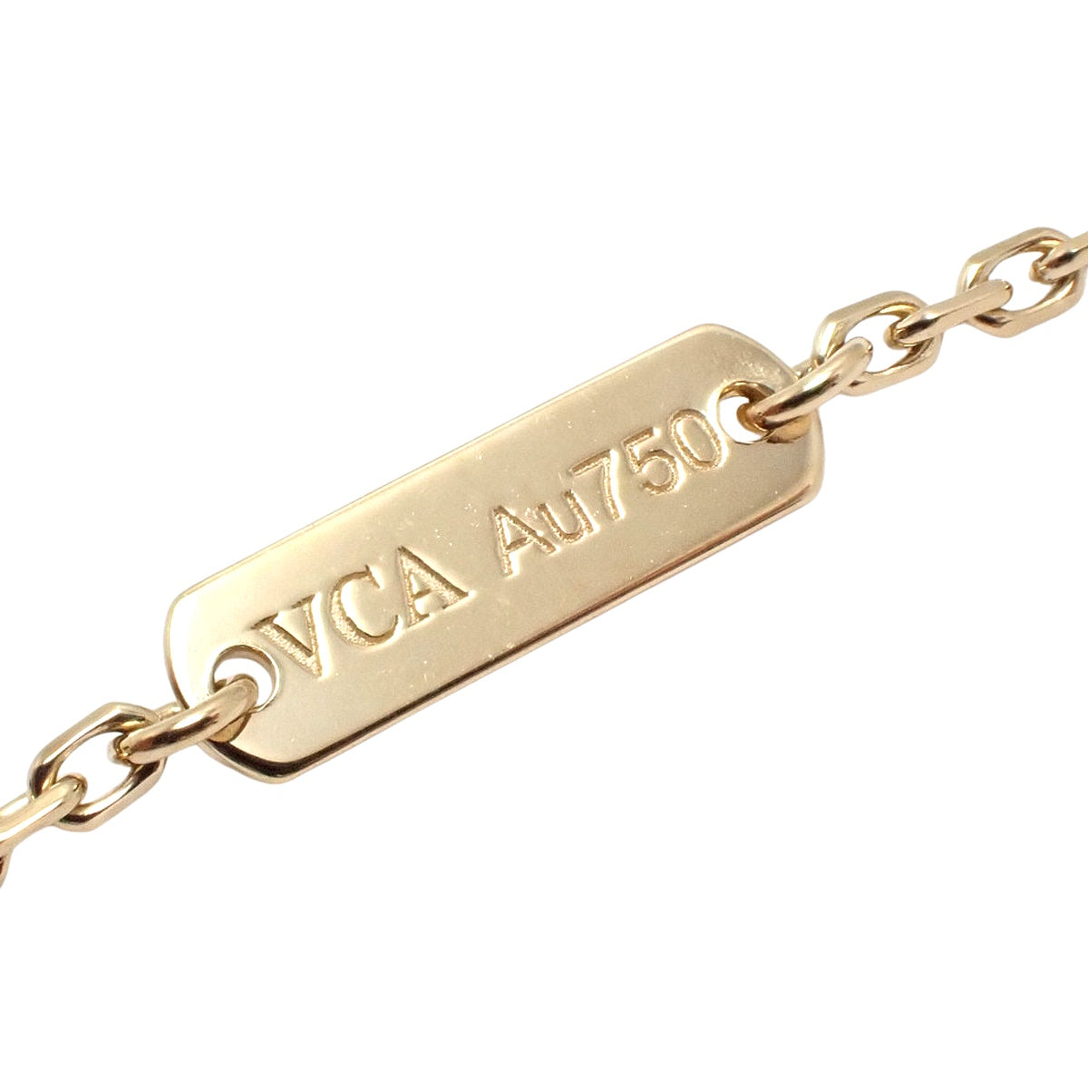 ヴィンテージ アルハンブラ ペンダント オニキス イエローゴールド K18YG アクセサリー ジュエリー クローバーモチーフ