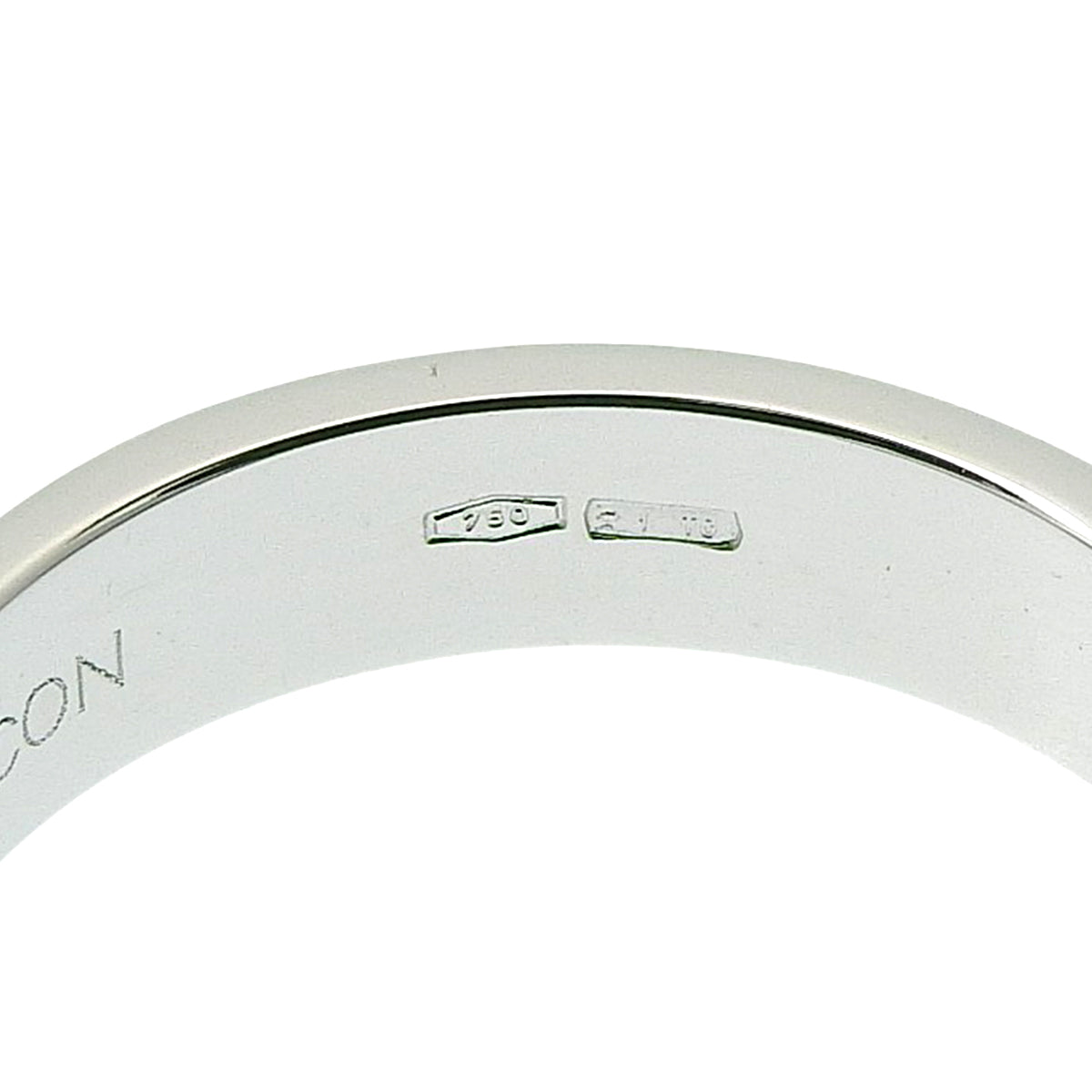 アイコン スリムリング ホワイトゴールド K18WG