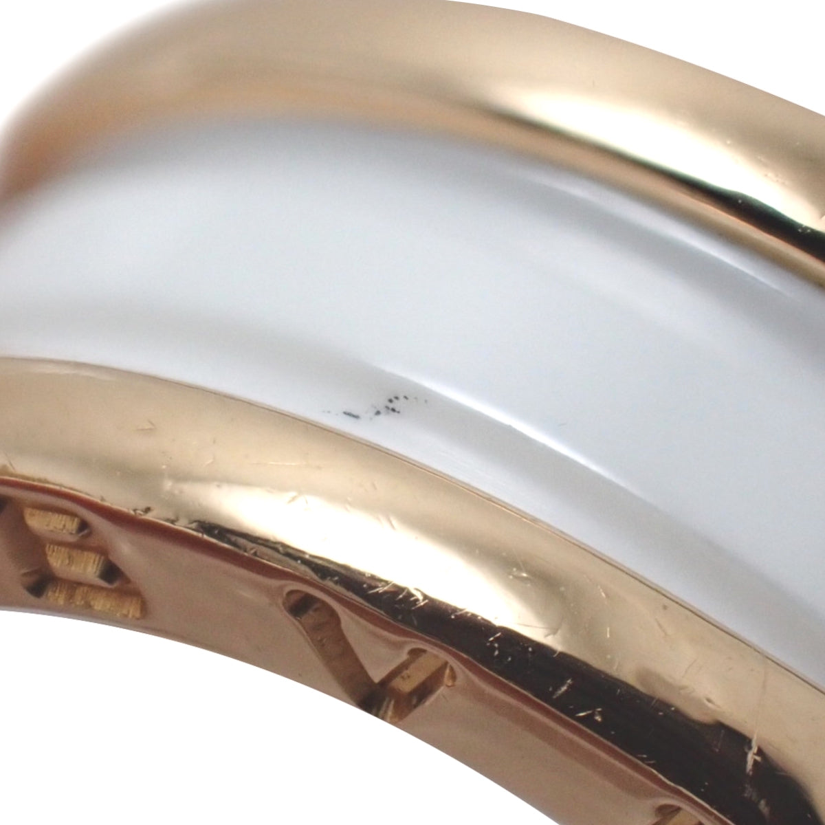 B-zero1 Ring, Pink Gold (18K PG), White Ceramic