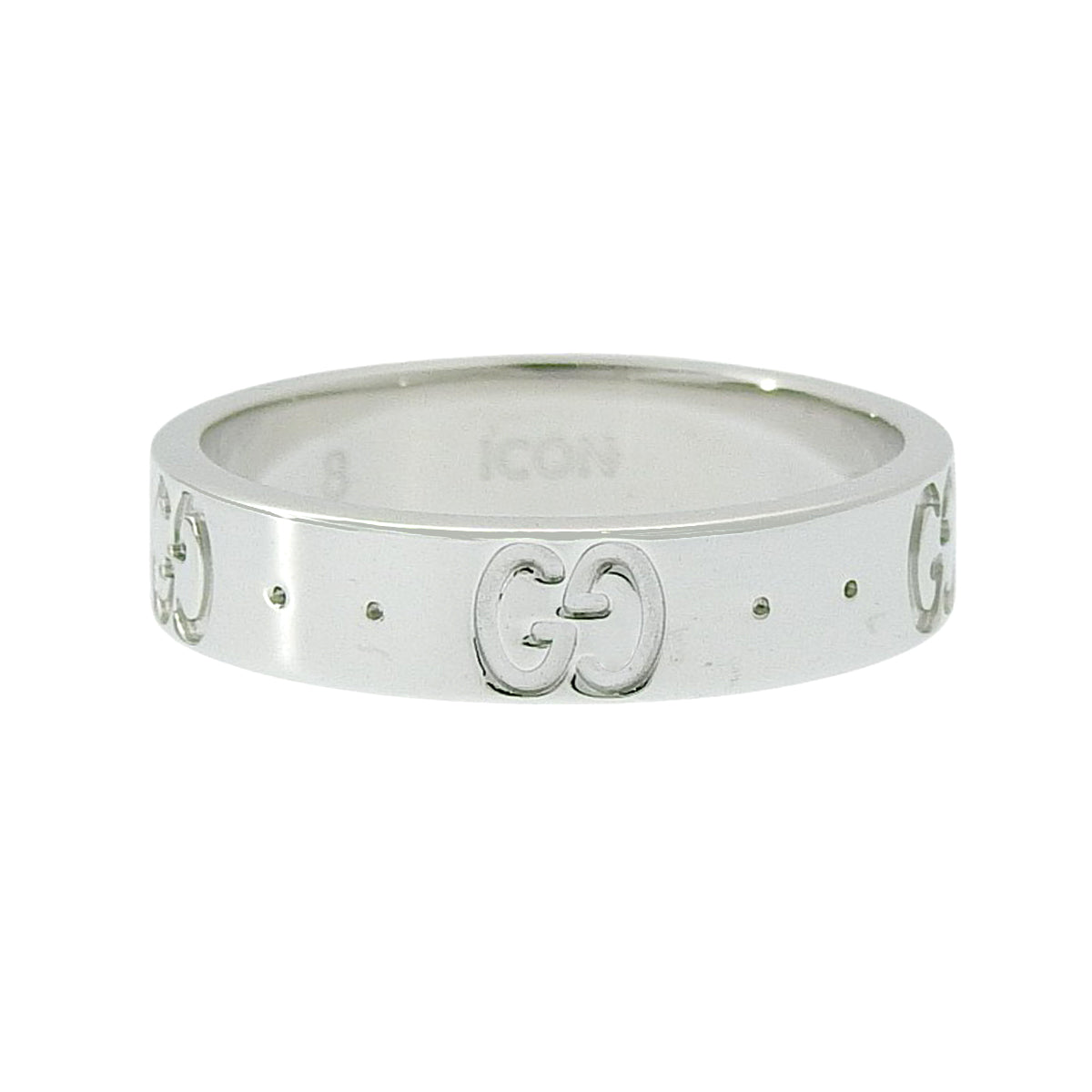 Icon Slim Ring White Gold K18WG