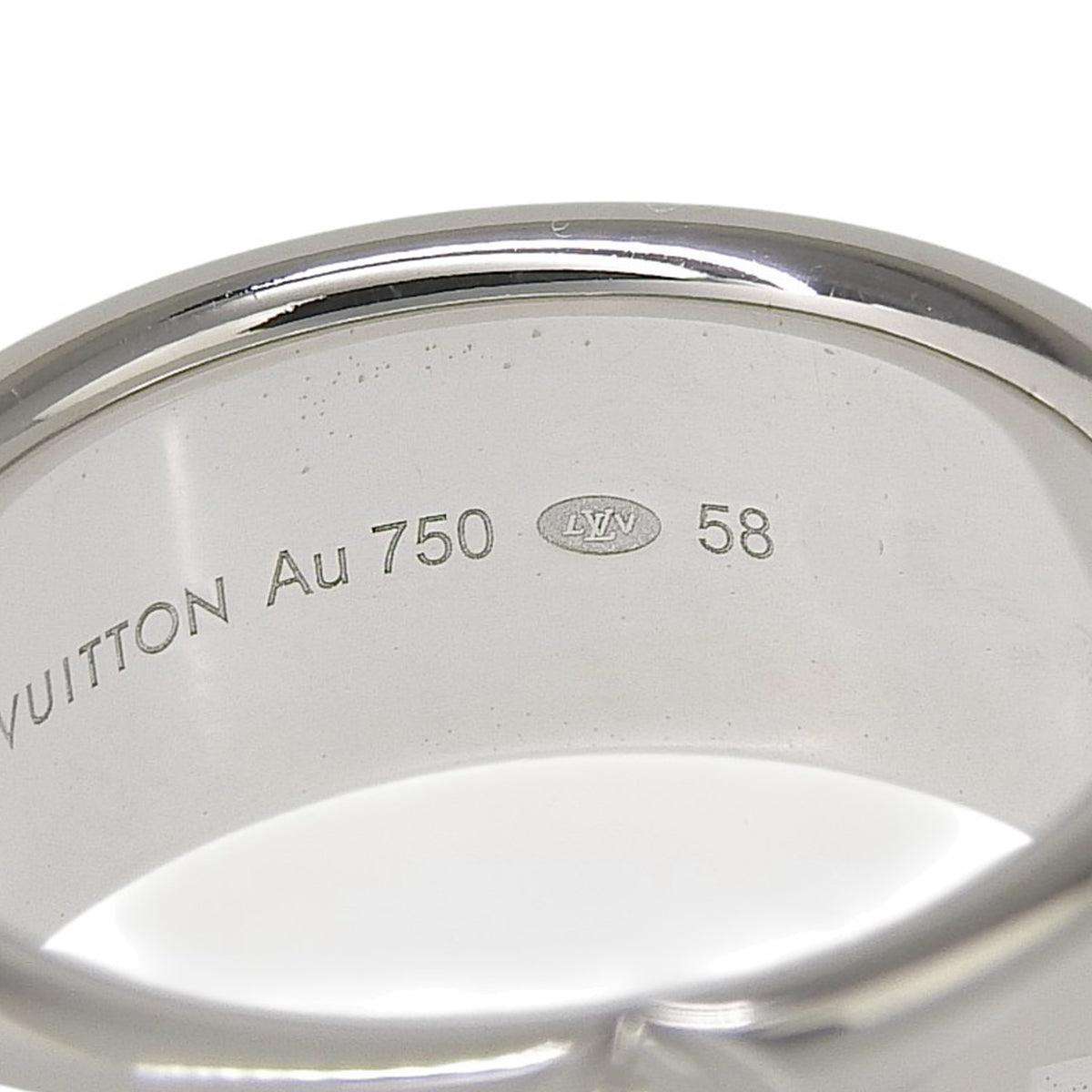 リング LV ヴォルト ワン ダイヤモンド D0.02 ホワイトゴールド K18WG 12.3g