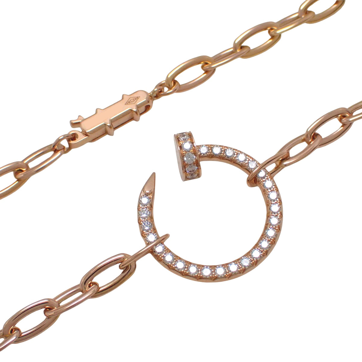 Juste un Clou 密镶玫瑰金项链（18K 玫瑰金）