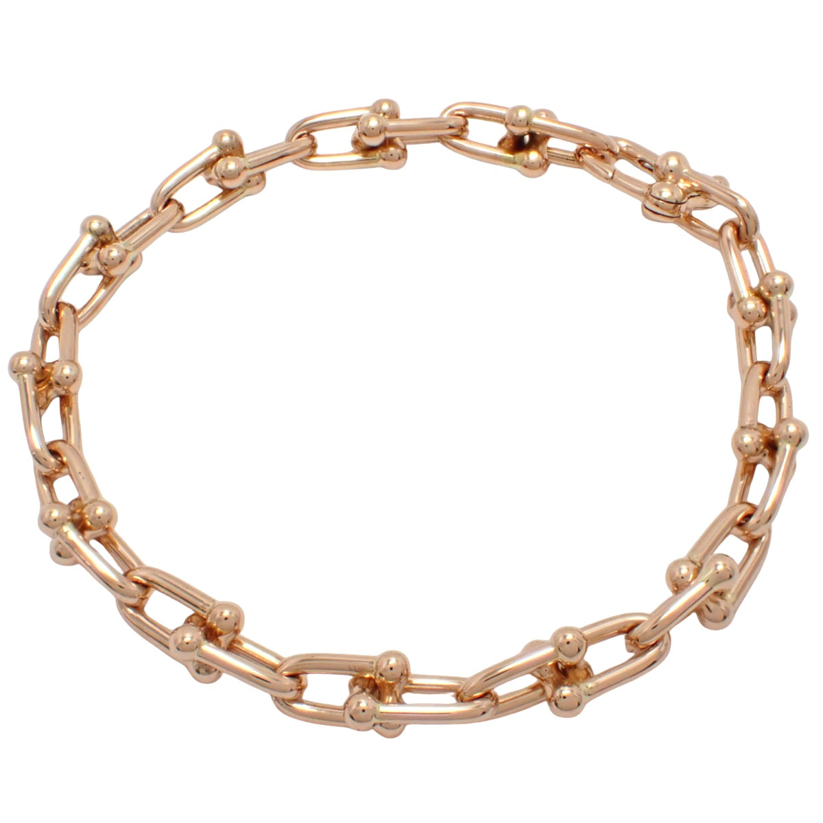 K18PG 玫瑰金小链手链