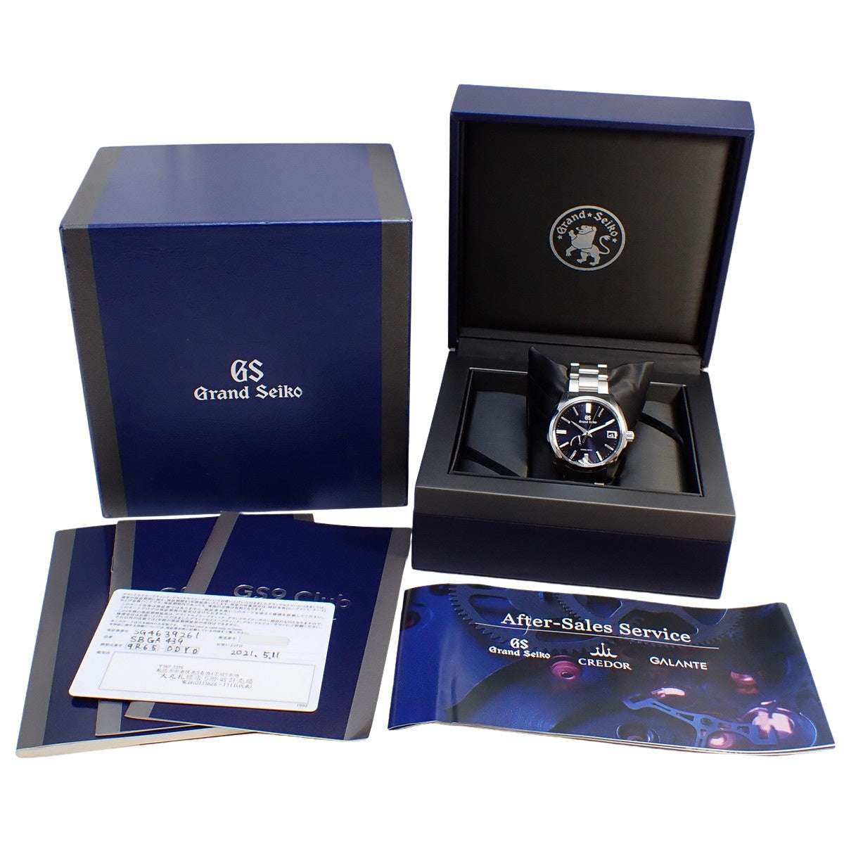 ヘリテージコレクション SBGA439 SS ミッドナイトブルー スプリングドライブ メンズ