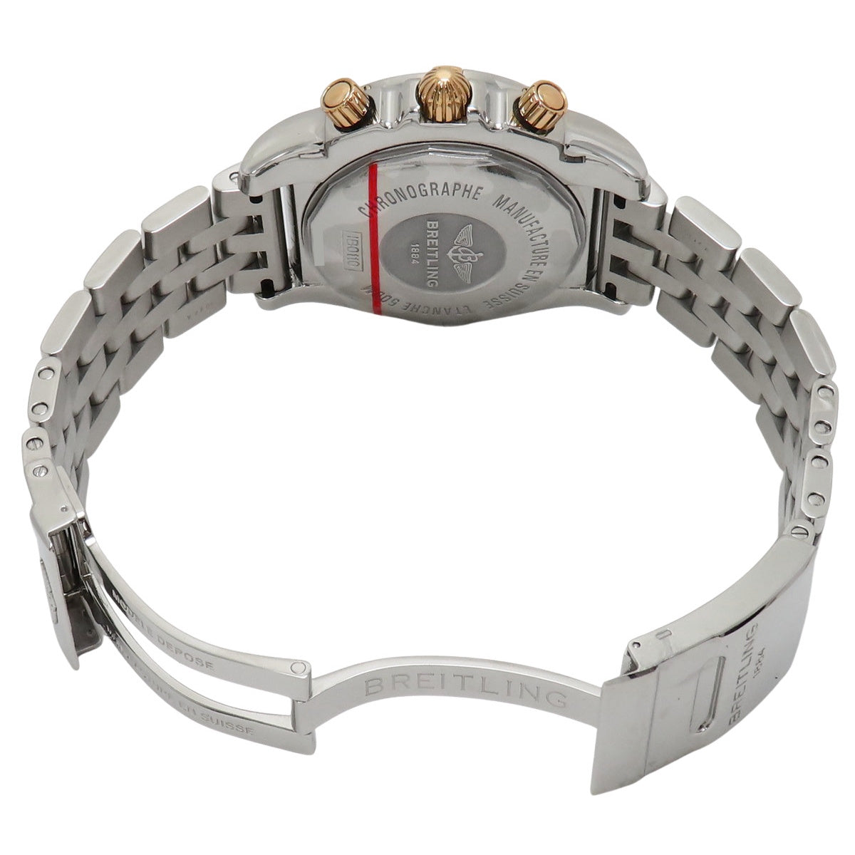 クロノマット44 ビコロ IB0110 PG/SS ブラック 自動巻き メンズ