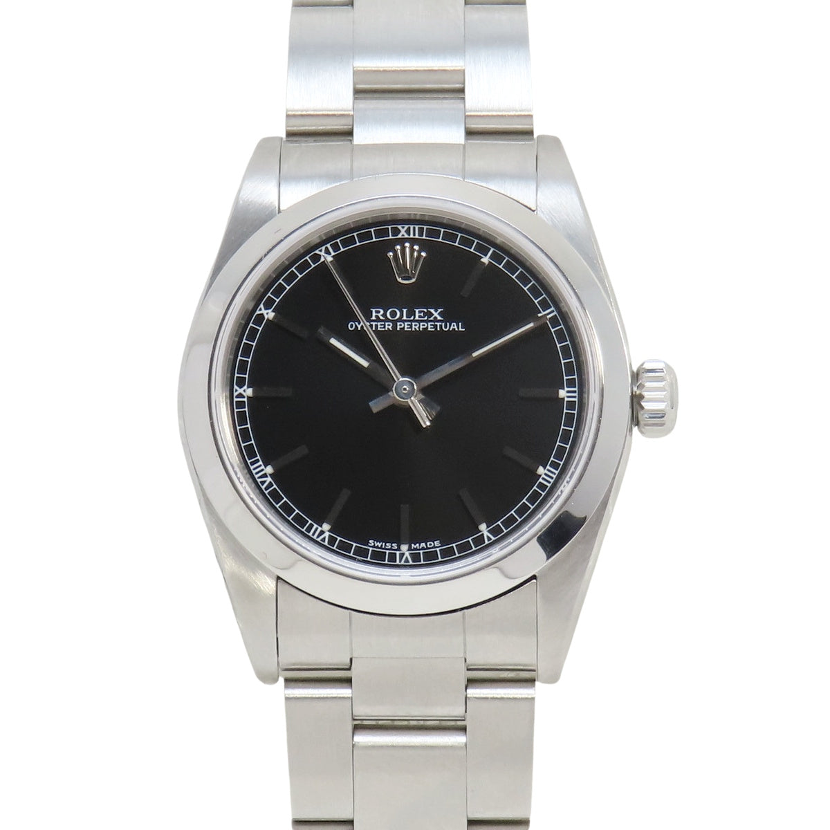 オイスターパーペチュアル 77080 SS P番 ブラック 自動巻き ボーイズ