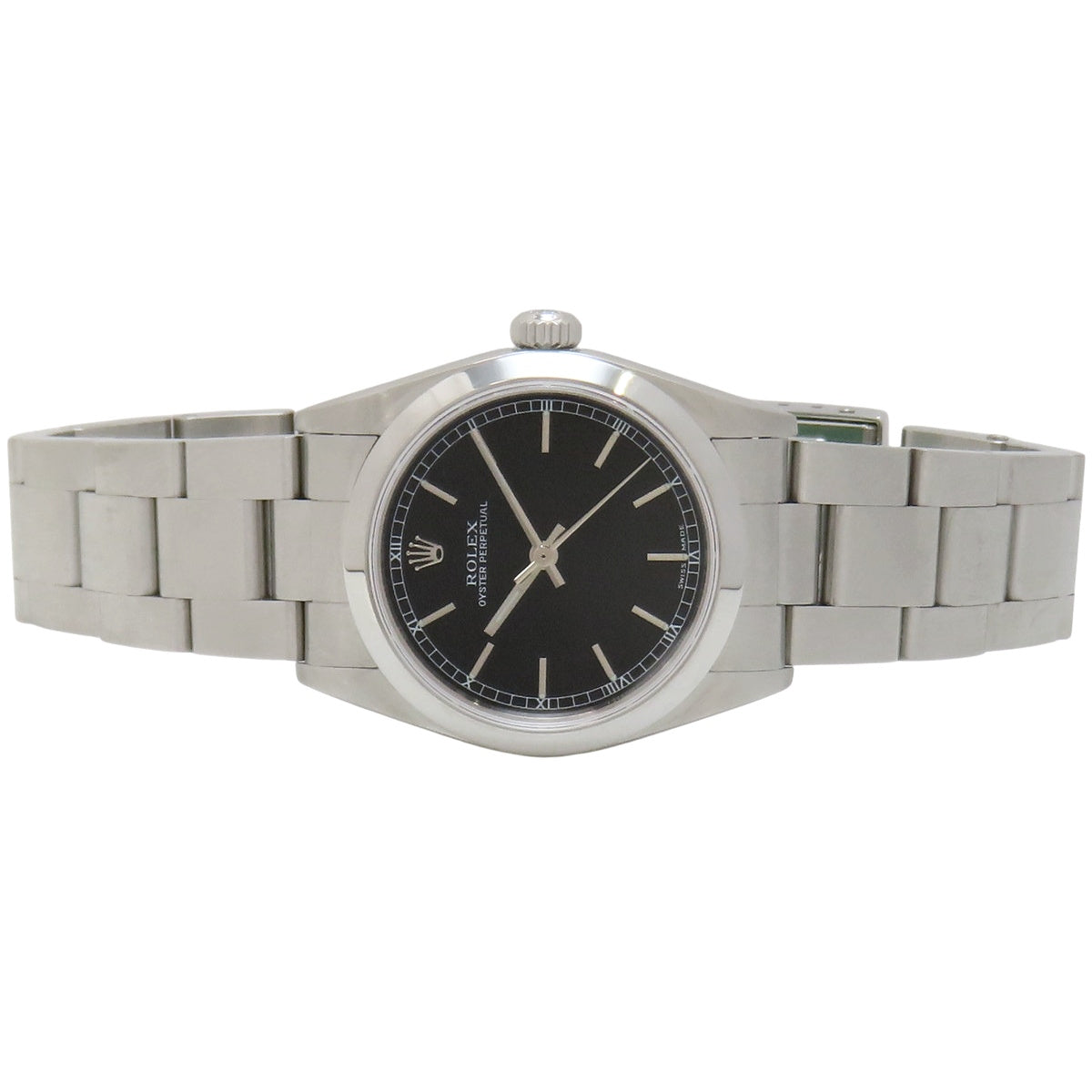 オイスターパーペチュアル 77080 SS P番 ブラック 自動巻き ボーイズ