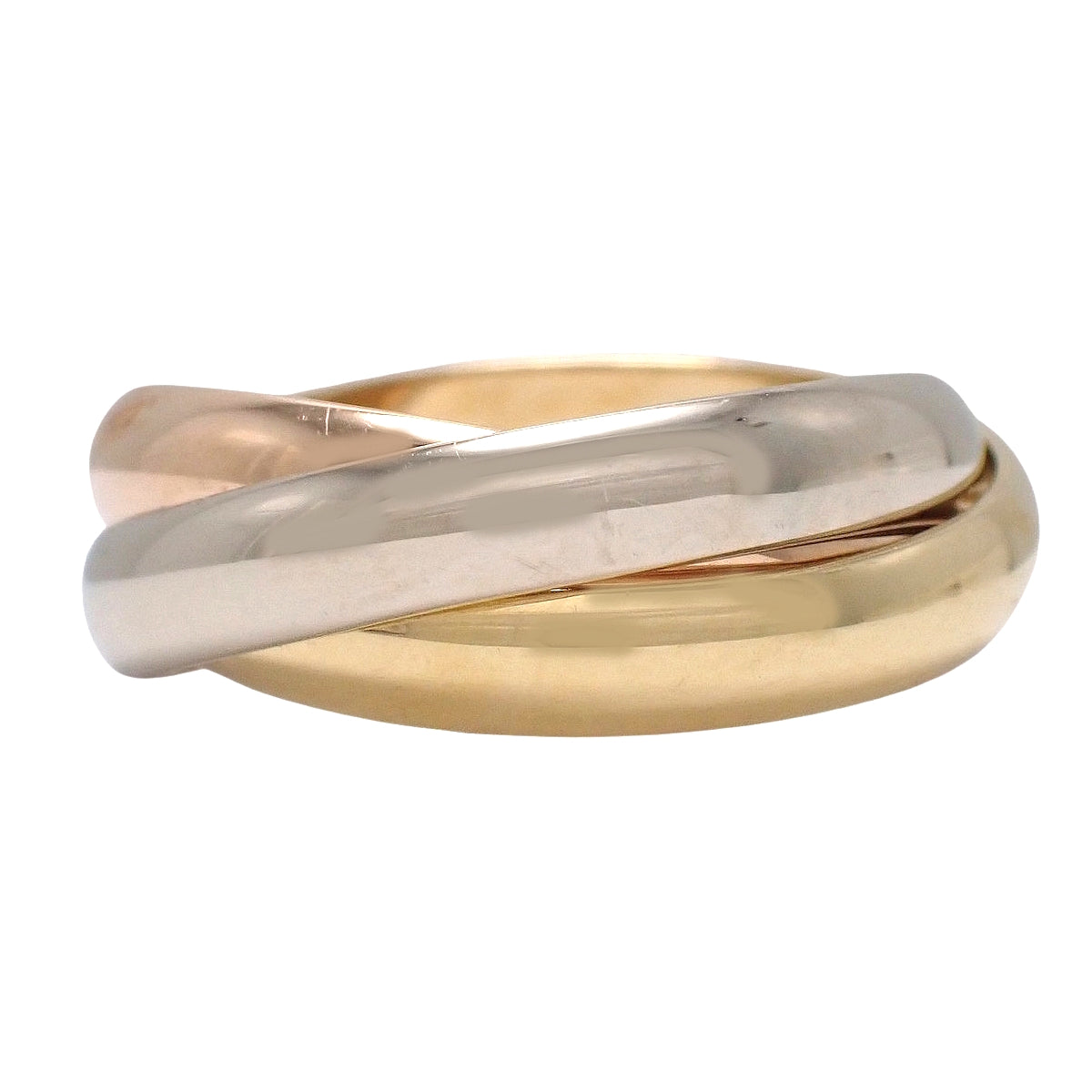 les must de Cartier トリニティ リング K18YG/PG/WG 8.0g