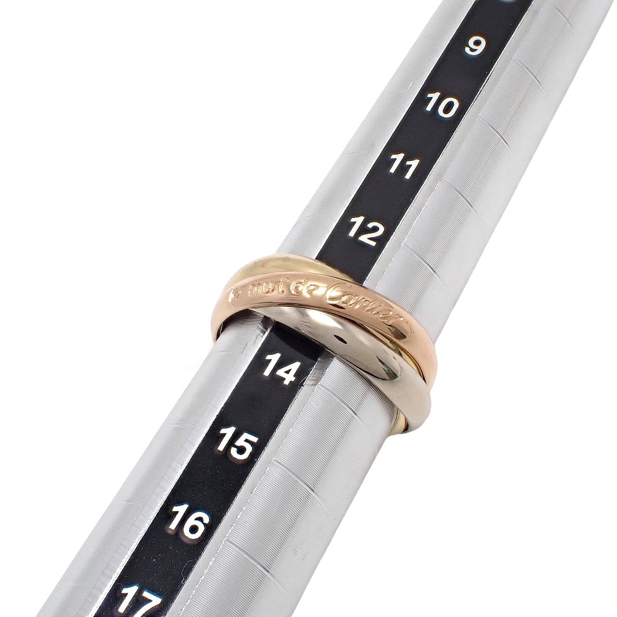 les must de Cartier トリニティ リング K18YG/PG/WG 8.0g
