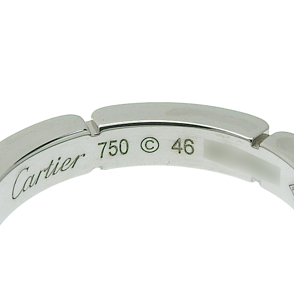 Maillon Panthère wedding ring in 18K white gold with diamonds