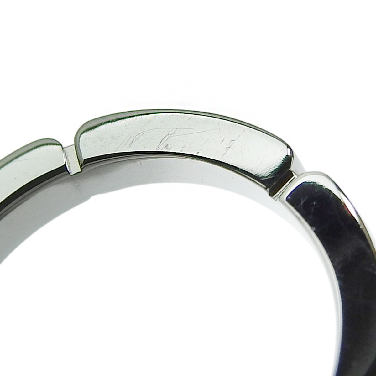 Maillon Panthère wedding ring in 18K white gold with diamonds