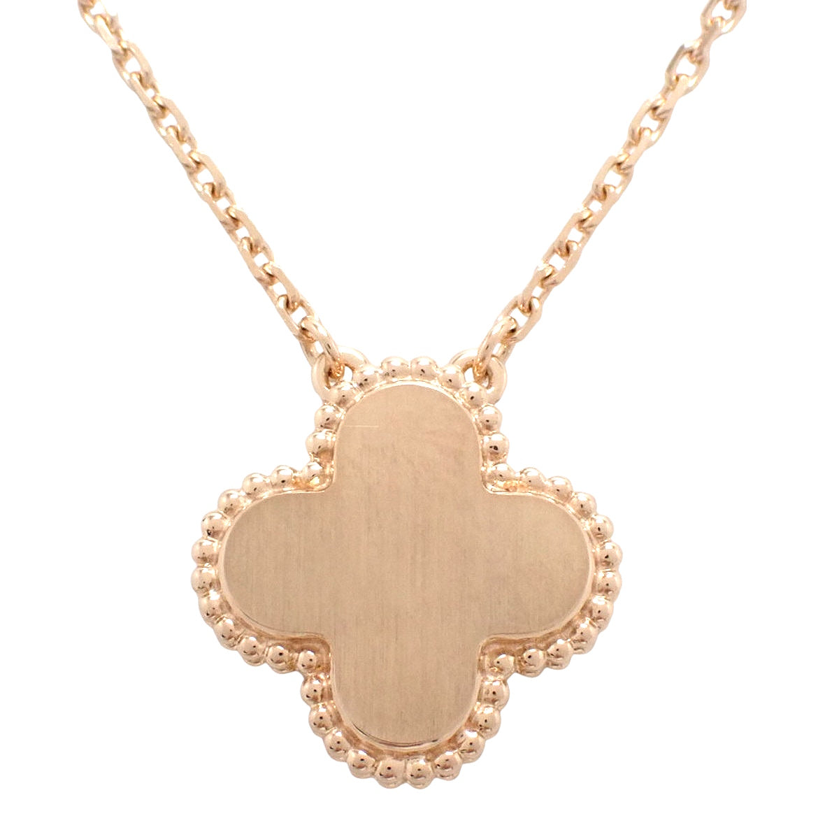 2023年假日版复古阿尔罕布拉吊坠，银质，黑曜石，钻石，18K玫瑰金。