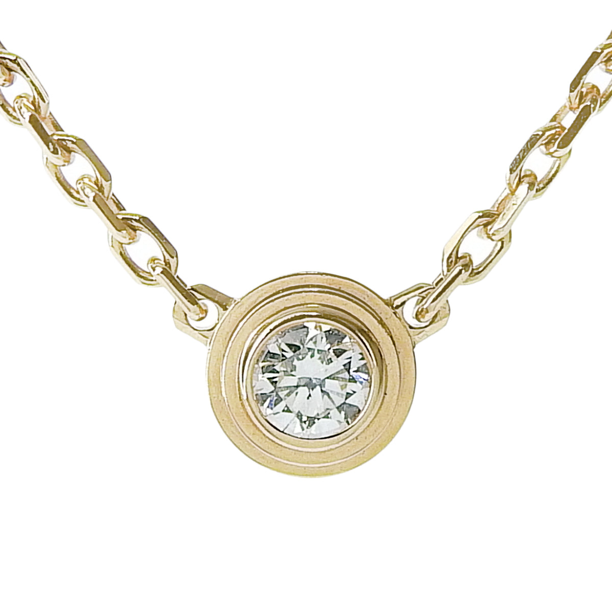 ダムール ネックレス ダイヤモンド ピンクゴールド K18PG