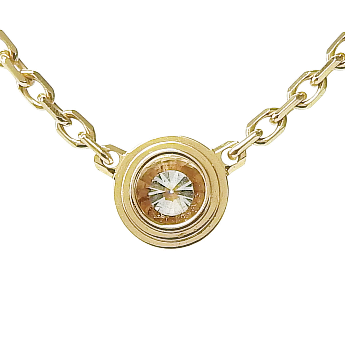 ダムール ネックレス ダイヤモンド ピンクゴールド K18PG