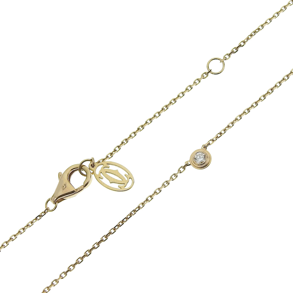 ダムール ネックレス ダイヤモンド ピンクゴールド K18PG