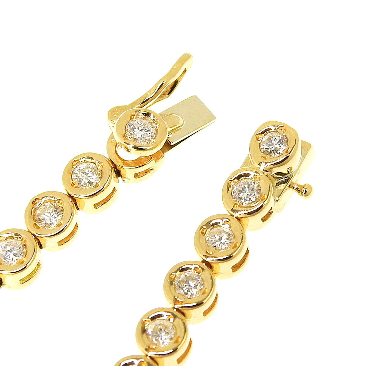 Diamond Tennis Bracelet D2.00 Yellow Gold K18YG 13.7g