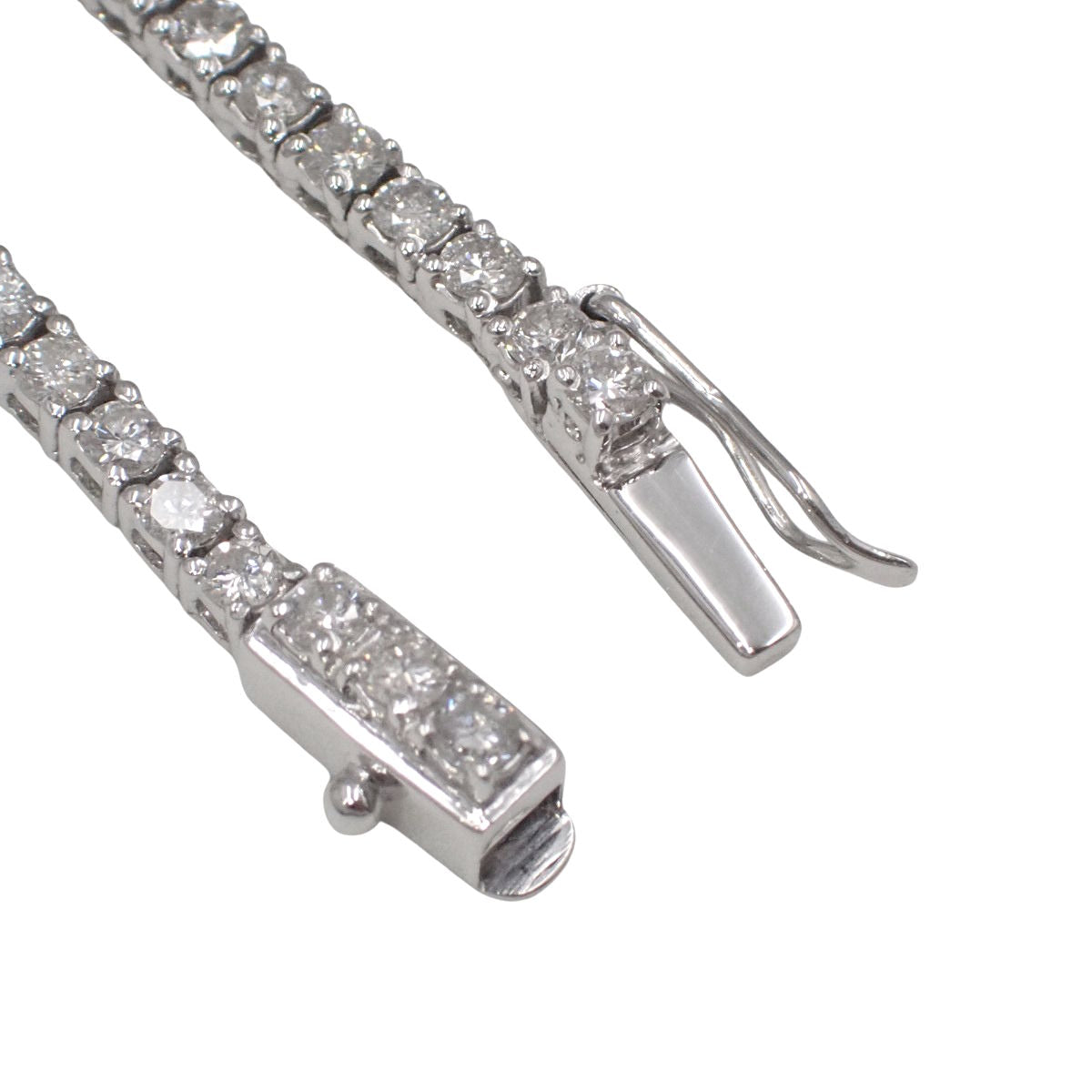 D10.68 White Gold K18WG Diamond Tennis Necklace