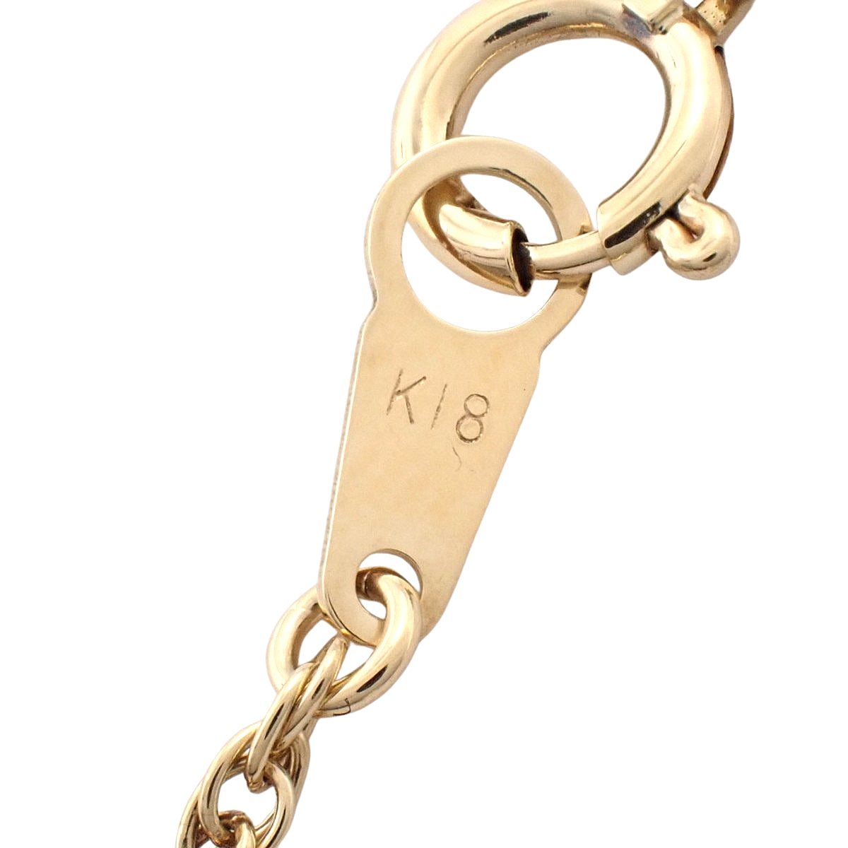 ダイヤモンド リボン ネックレス D0.95 イエローゴールド K18YG 13.6g