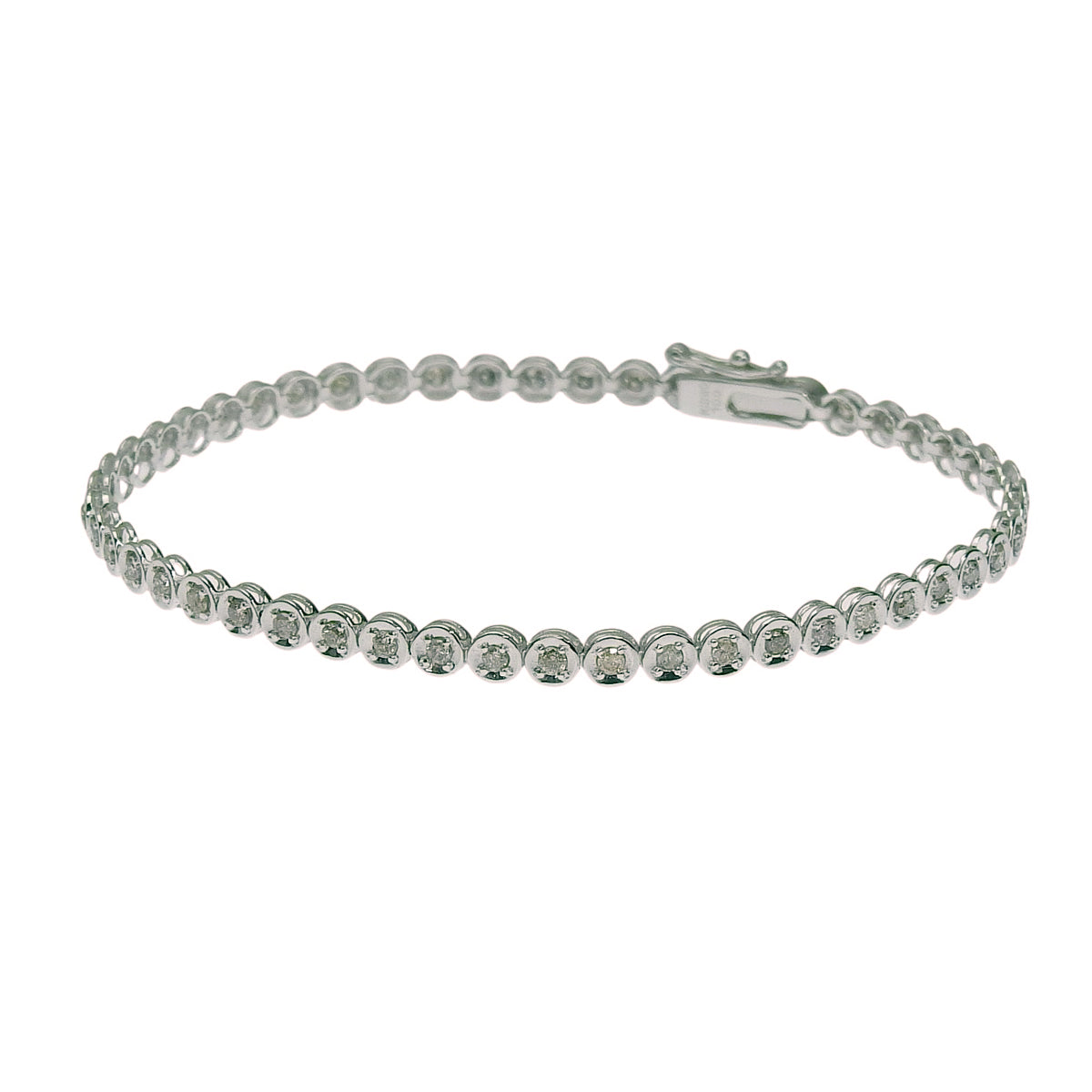 Diamond Tennis Bracelet D1.00 White Gold K18WG