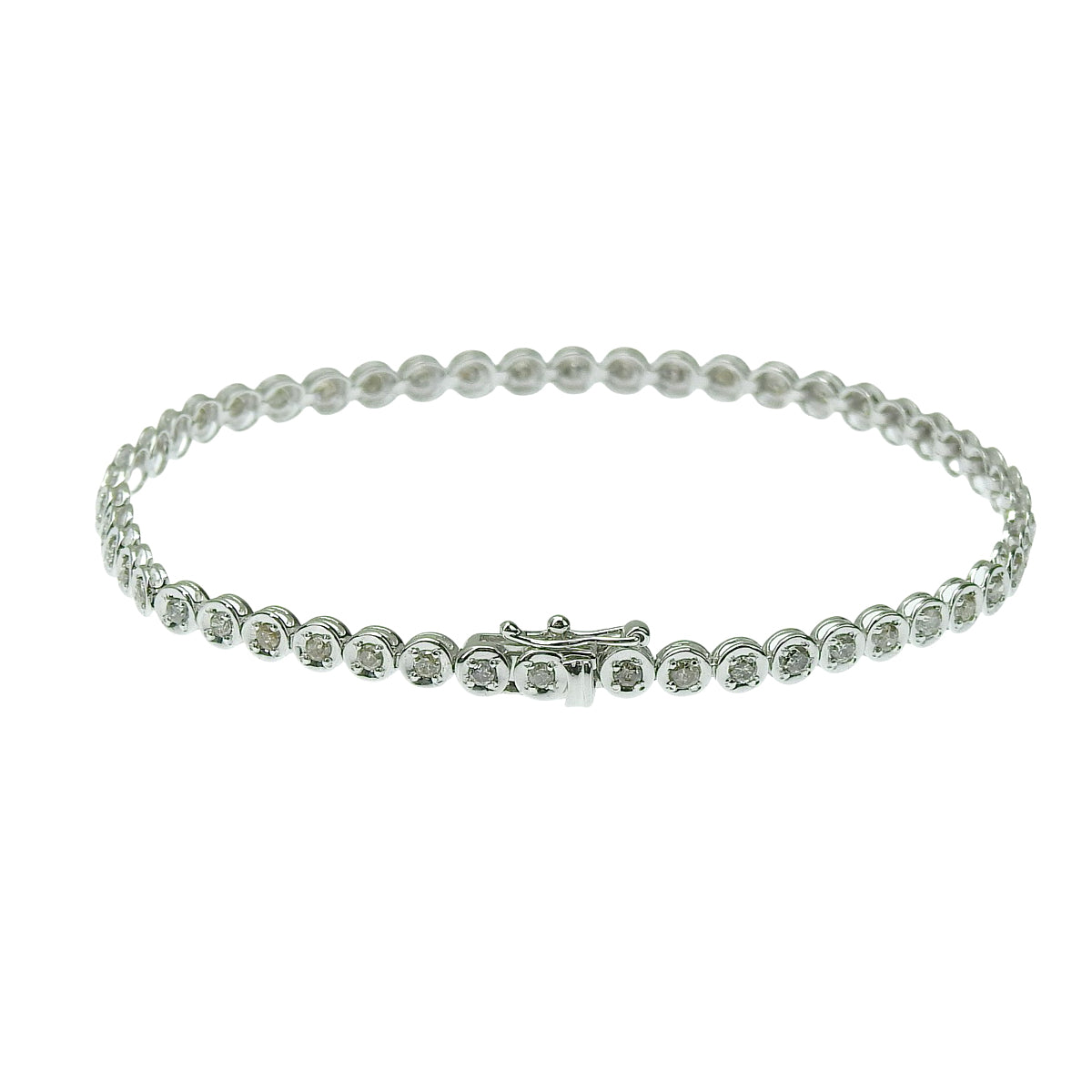 Diamond Tennis Bracelet D1.00 White Gold K18WG