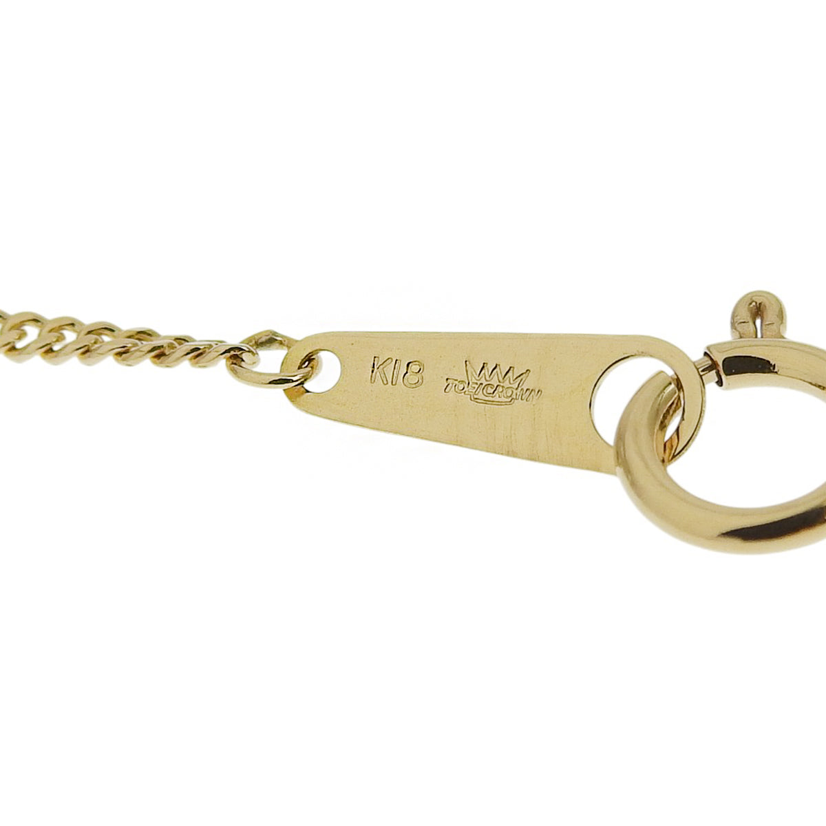 Heart Flower Diamond Necklace D0.51 Yellow Gold K18YG 7.0g