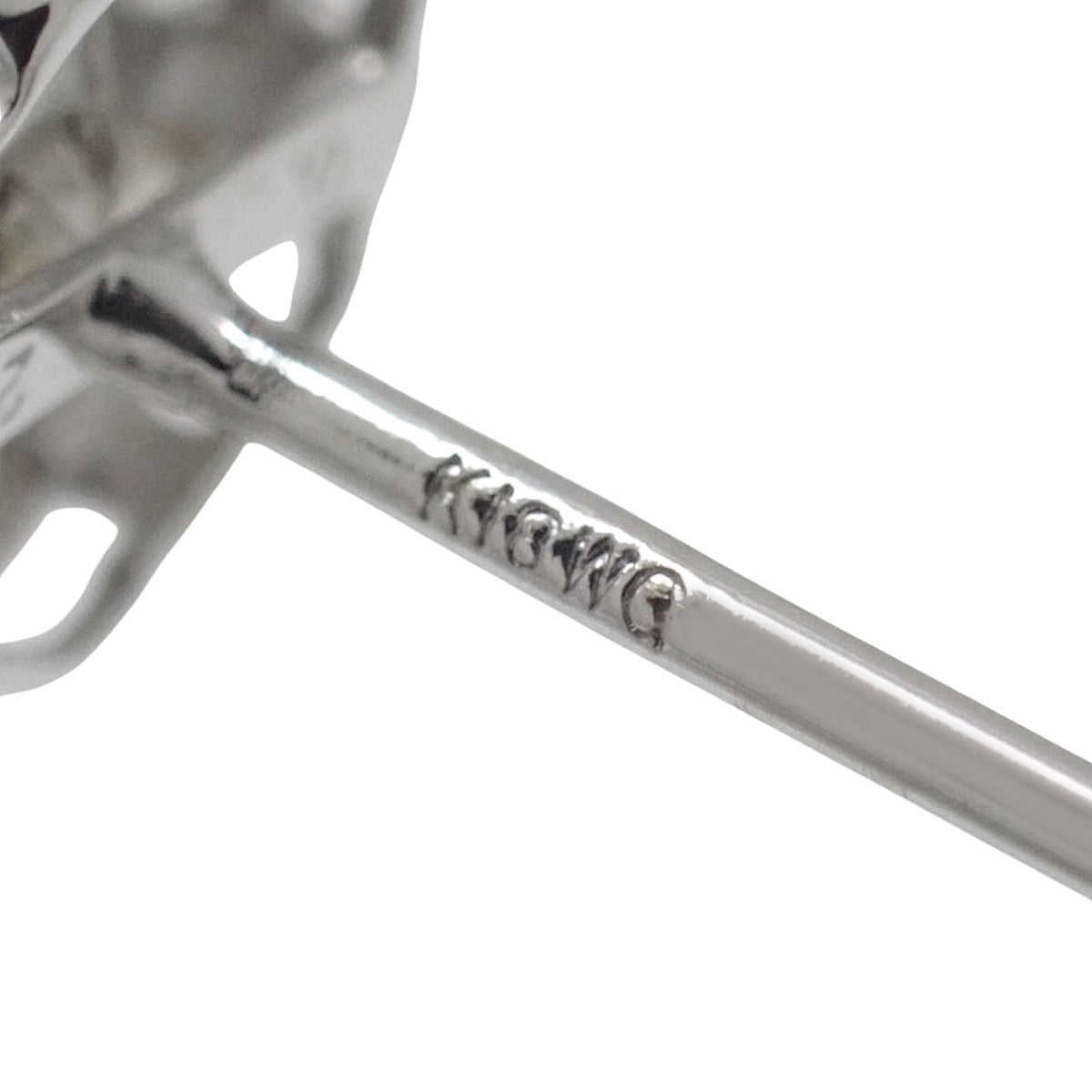 花卉钻石耳钉 D0.25,0.25 白金 K18WG 0.9g