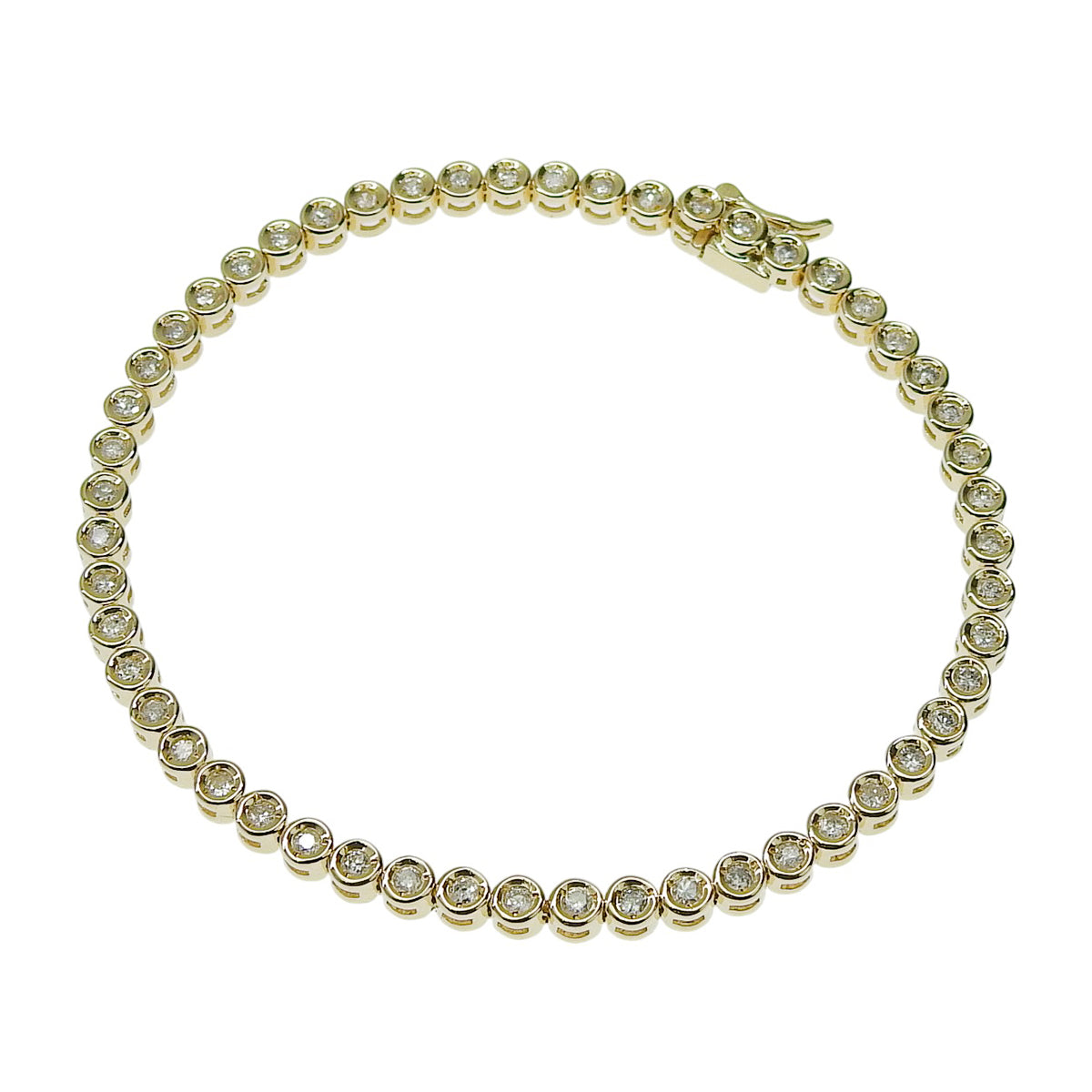 Diamond Tennis Bracelet D1.07 Yellow Gold K18YG