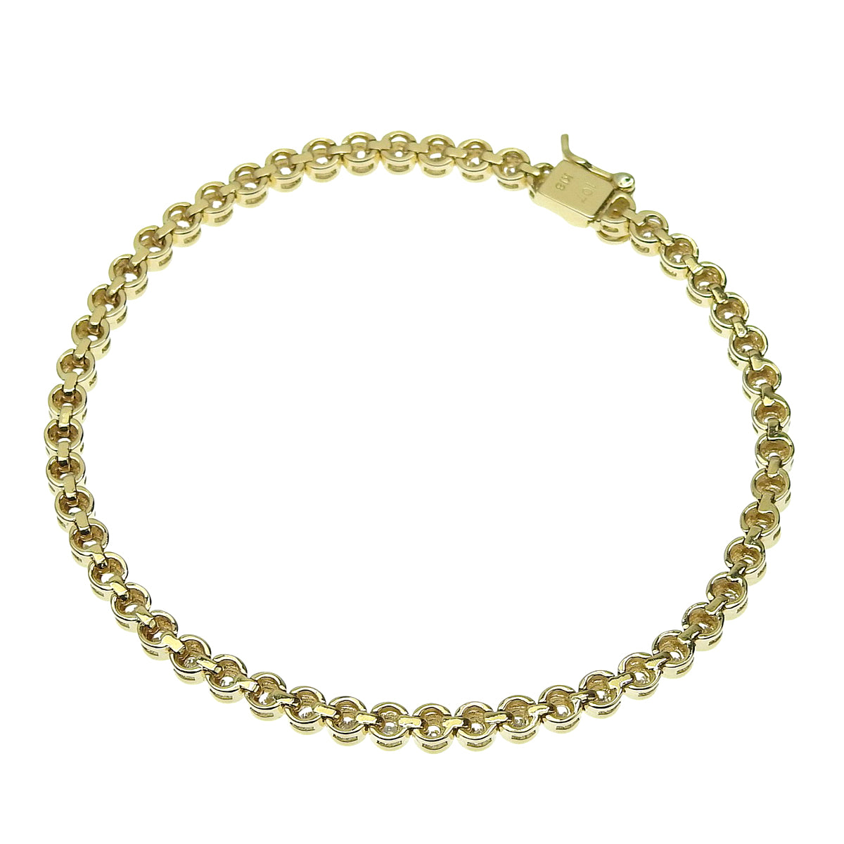 Diamond Tennis Bracelet D1.07 Yellow Gold K18YG