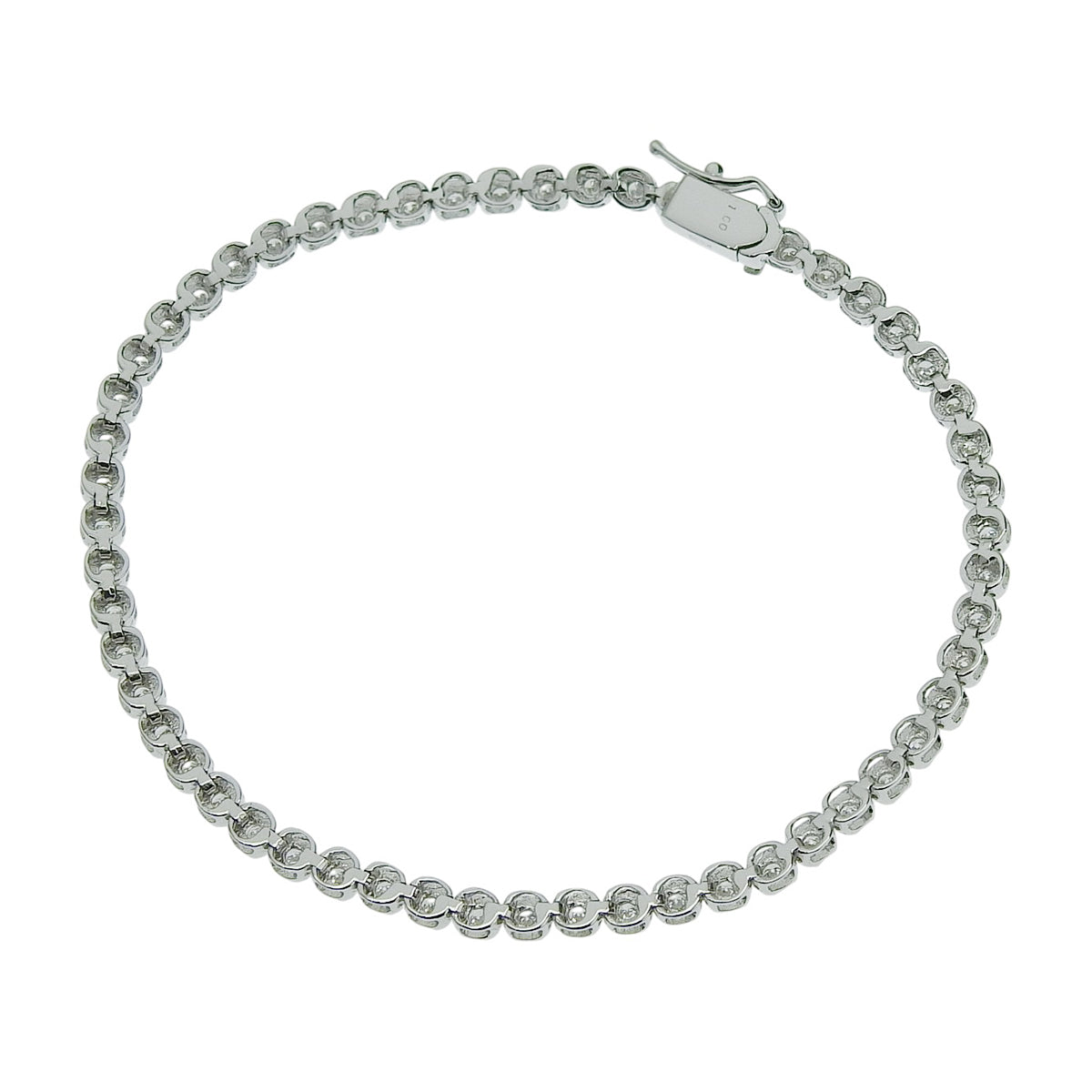 Diamond Tennis Bracelet D1.00 White Gold K18WG