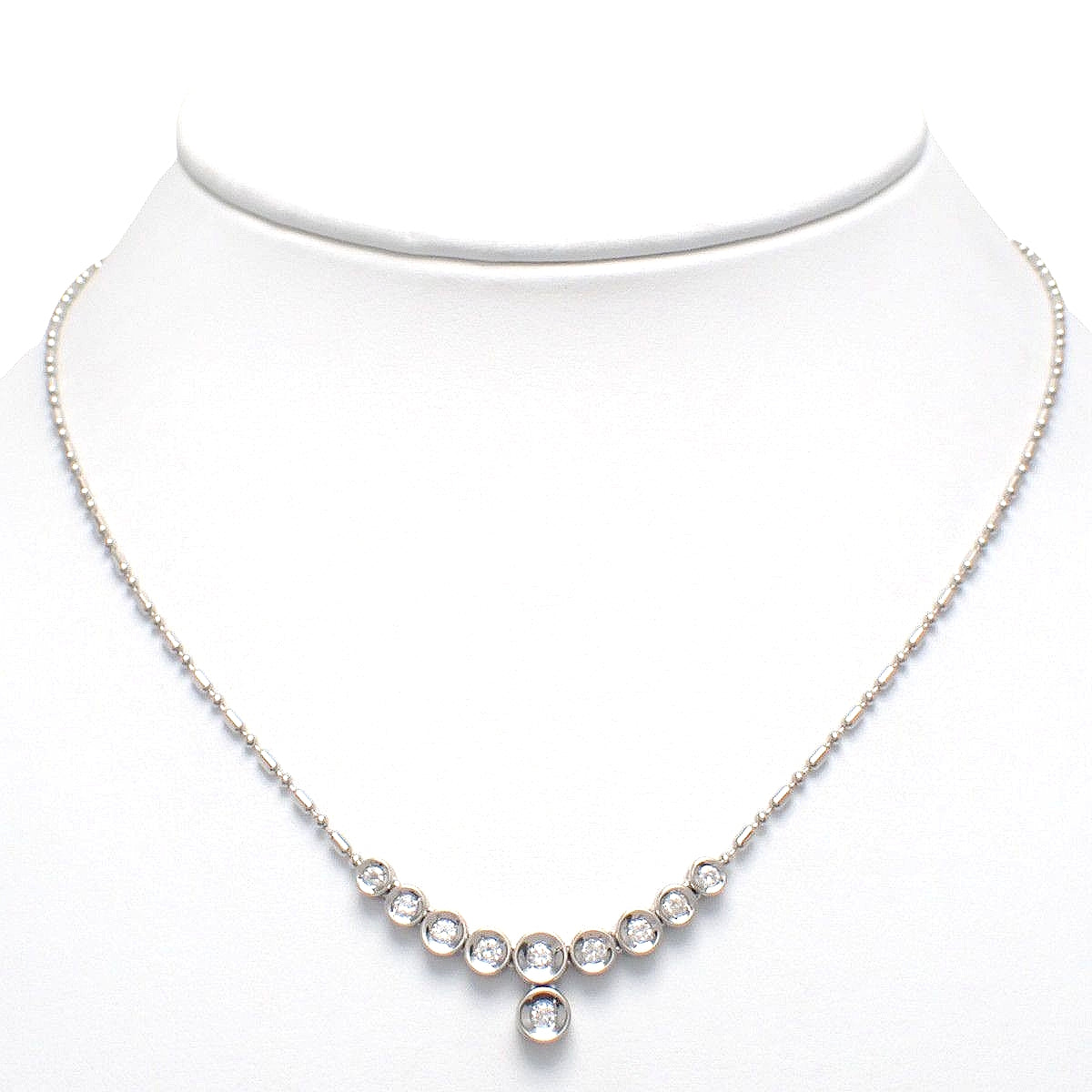 ダイヤモンド ネックレス D0.50 プラチナ Pt850 8.1g