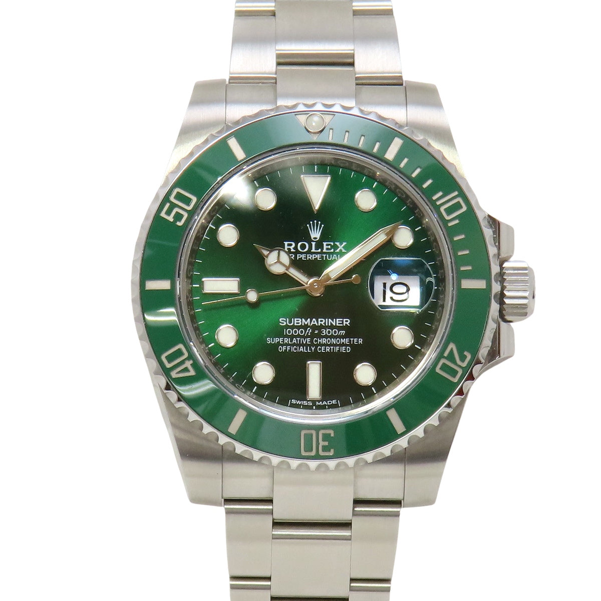 サブマリーナ デイト 116610LV SS ランダム番 グリーン 自動巻き メンズ