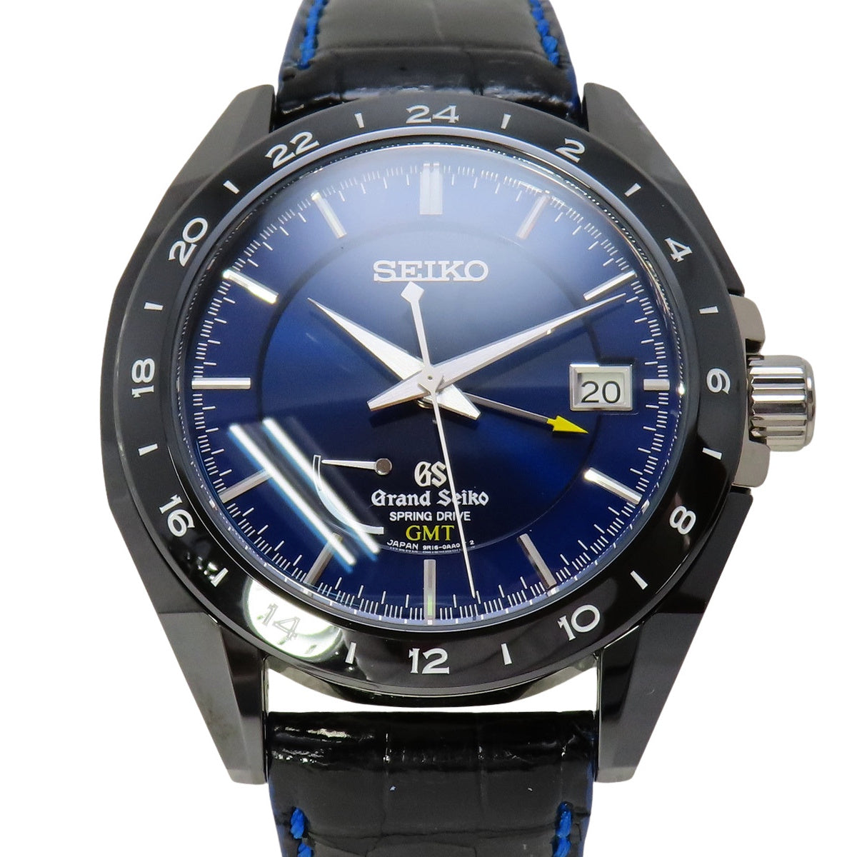 Spring Drive GMT SBGE039 CE/TI/Leather Blue Spring Drive Men's