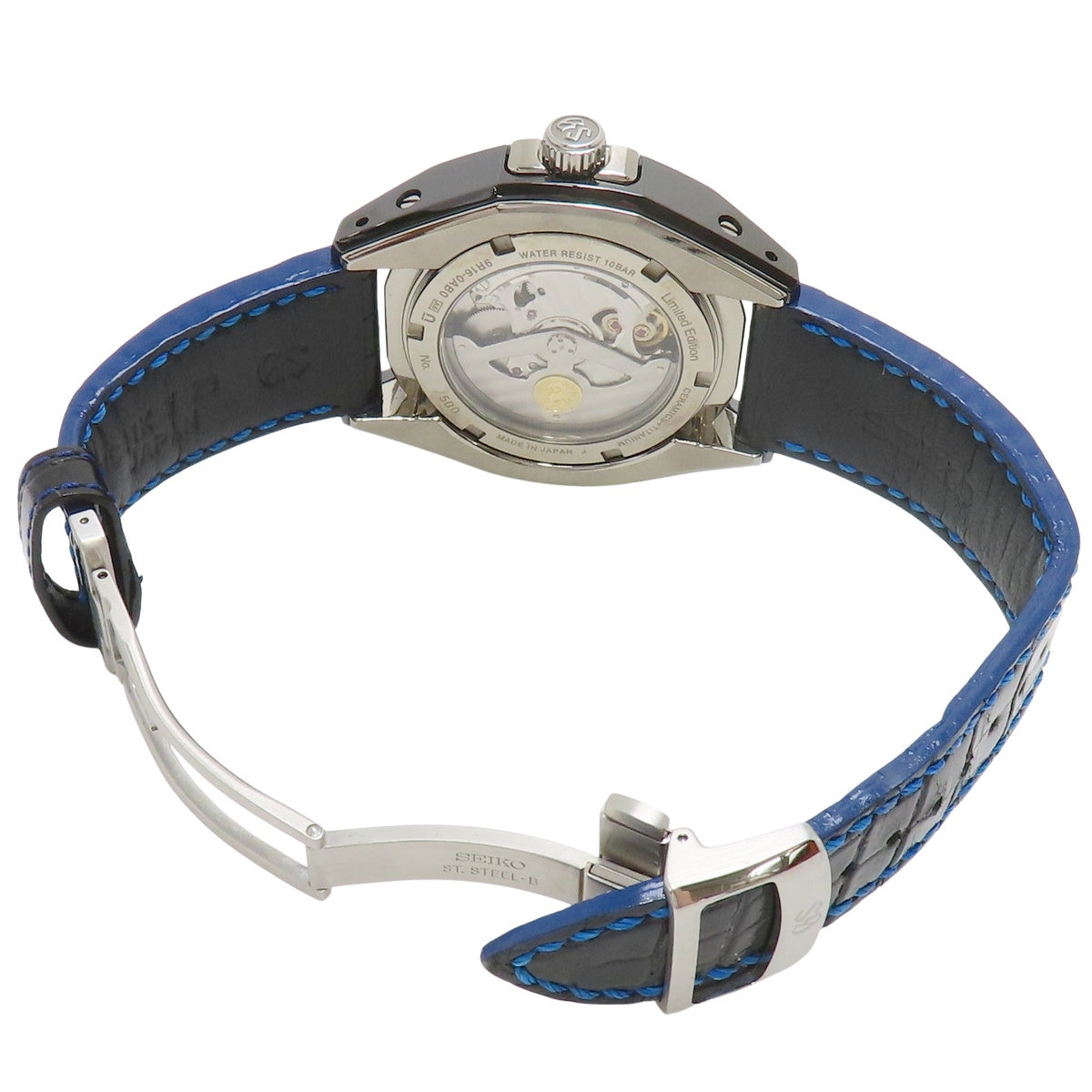 Spring Drive GMT SBGE039 CE/TI/Leather Blue Spring Drive Men's