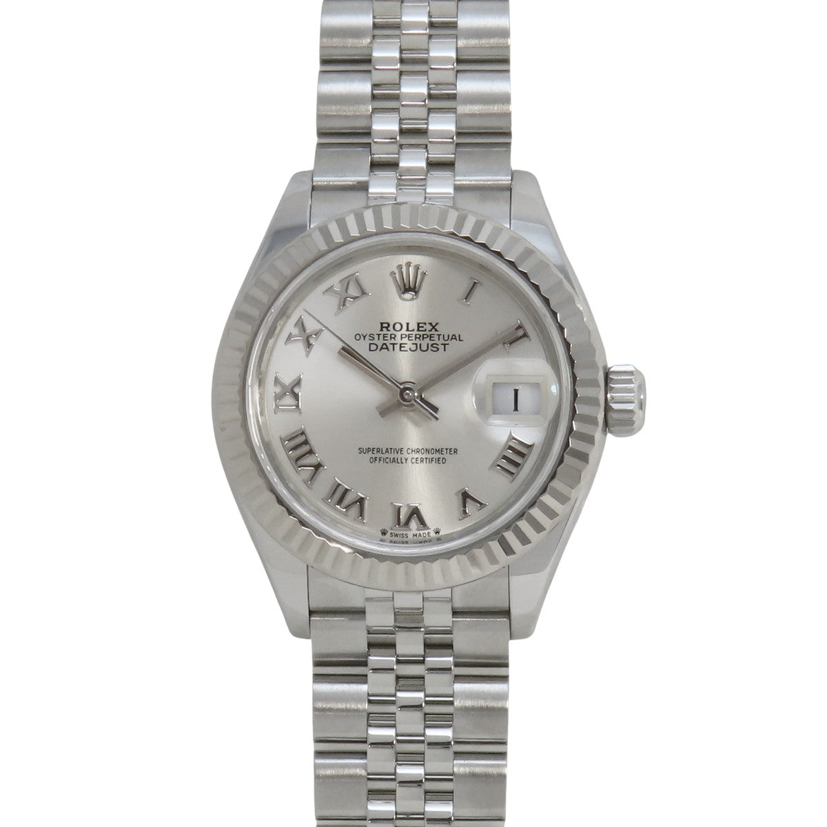 Datejust 28 279174 白金/不锈钢随机编号银色自动上链女士腕表