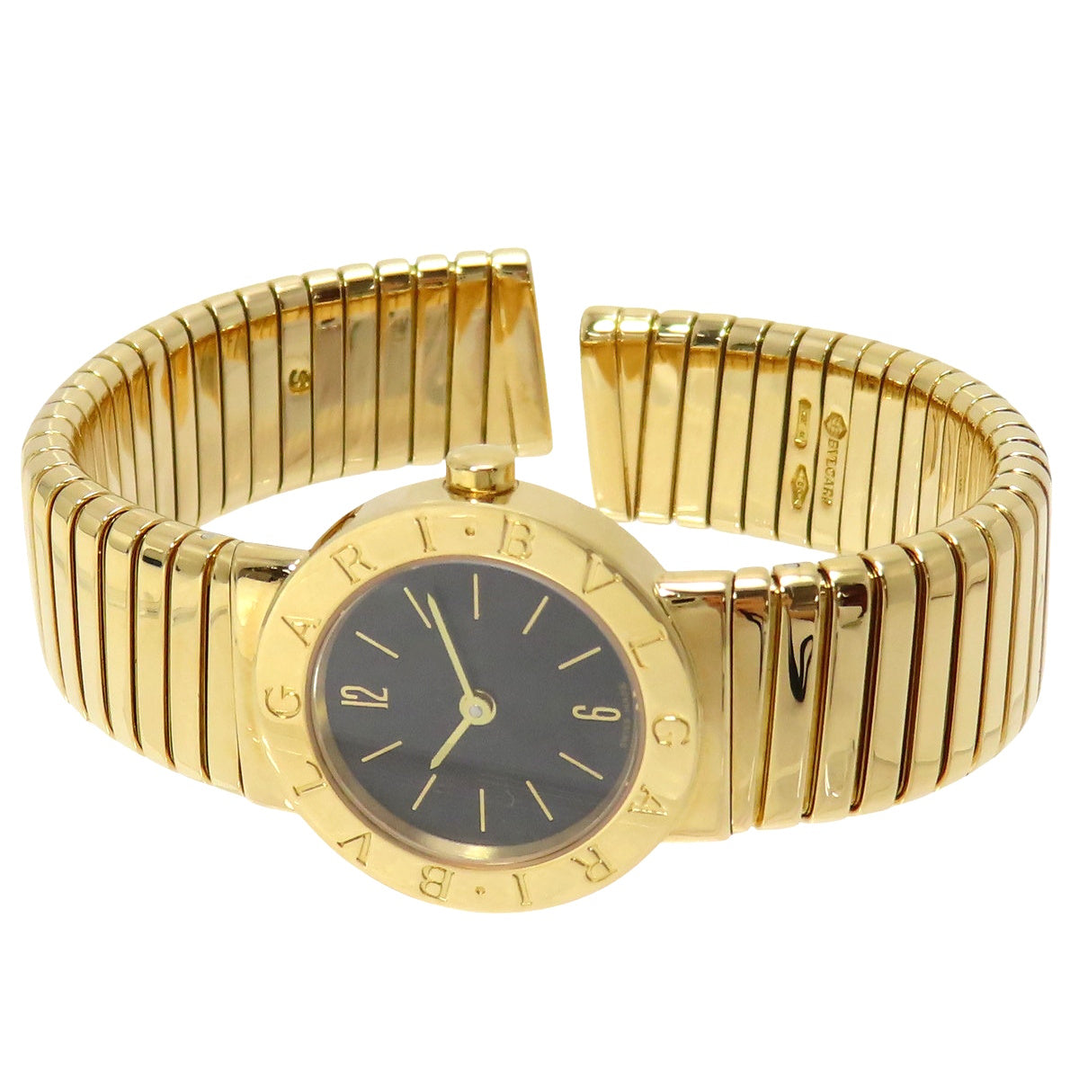 Bvlgari Bvlgari Tubogas BB232T YG Black Quartz Women's