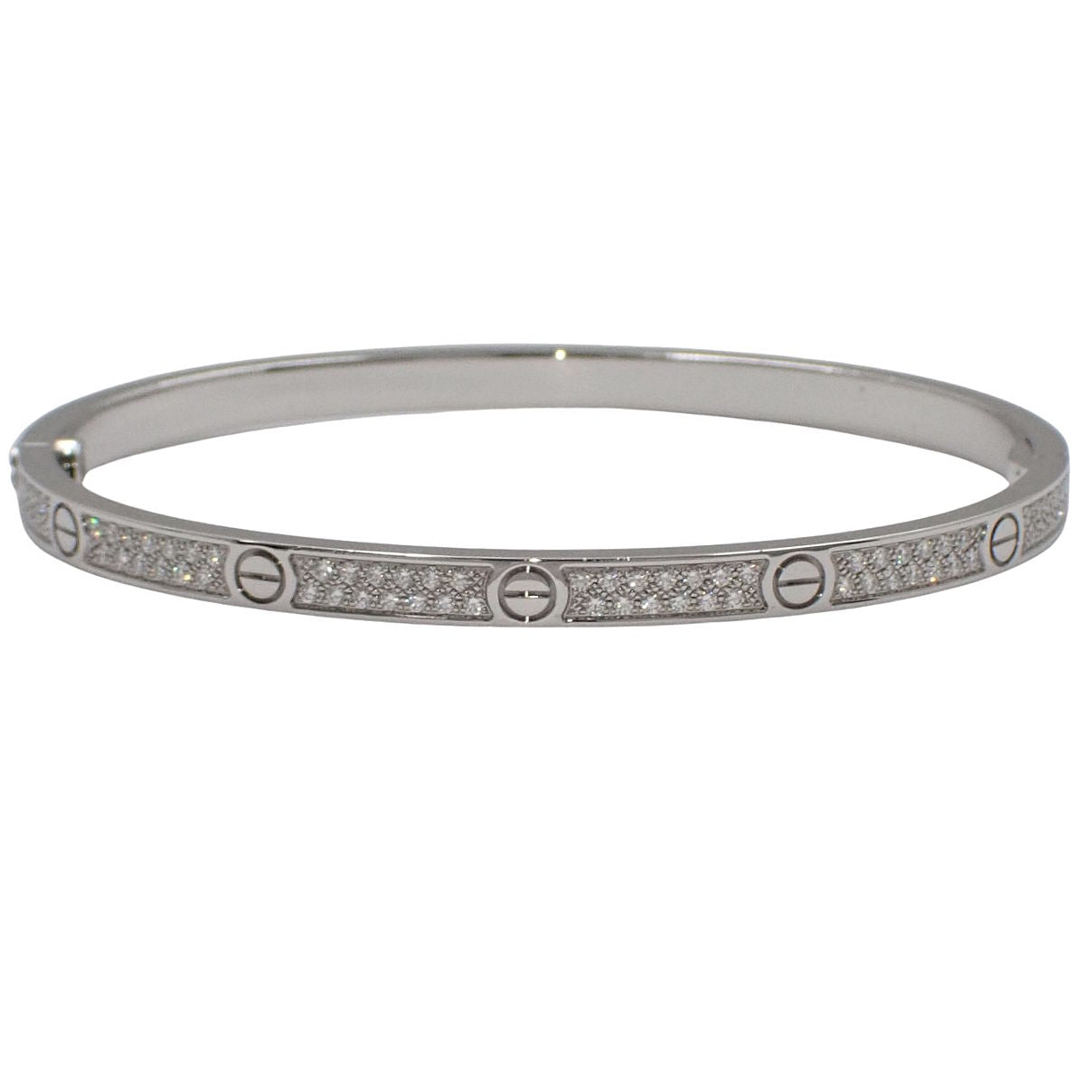 LOVEブレスレット スモールモデル ダイヤモンド ホワイトゴールド K18WG