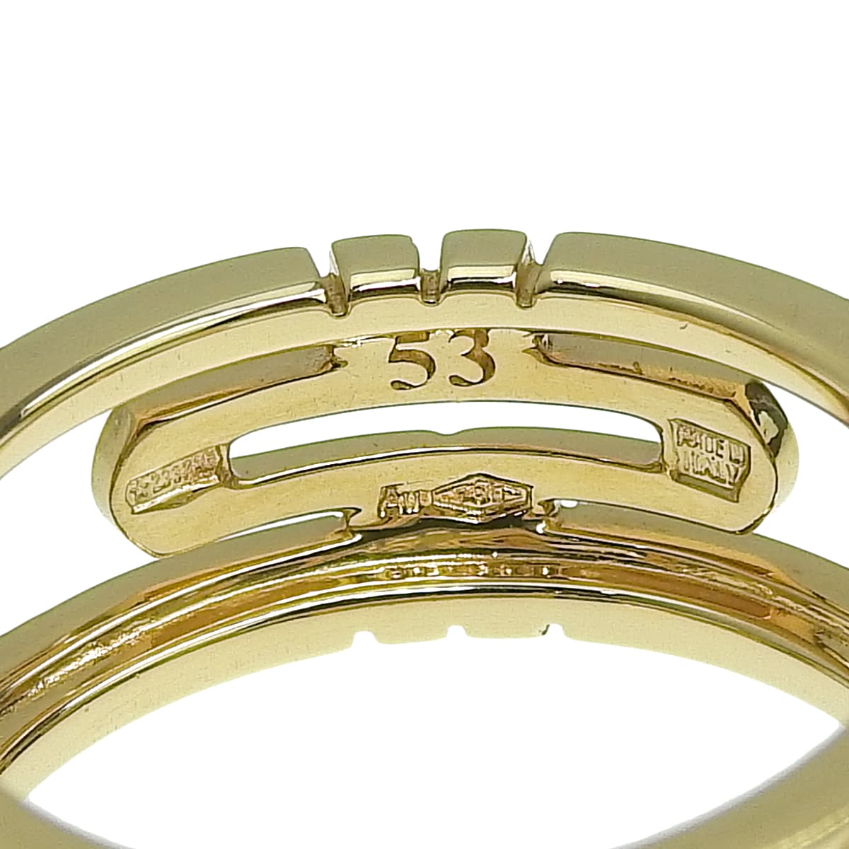 Parentesi Openwork Ring, 18K Yellow Gold, 7.2g