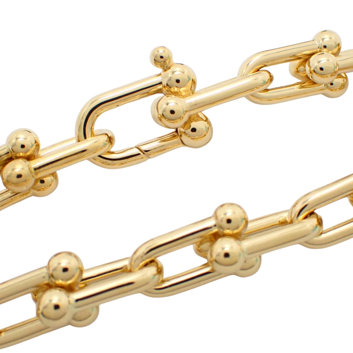 18K黄金中号链节手链