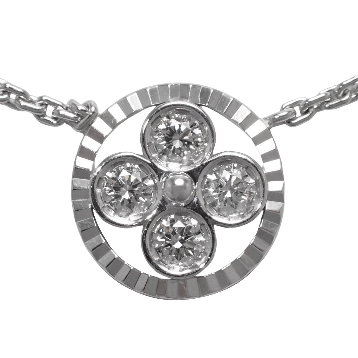 Pandantif 花朵项链 钻石白金 K18WG