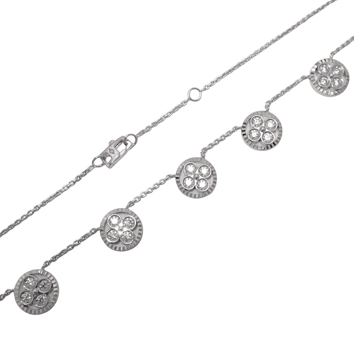 Pandantif 花朵项链 钻石白金 K18WG