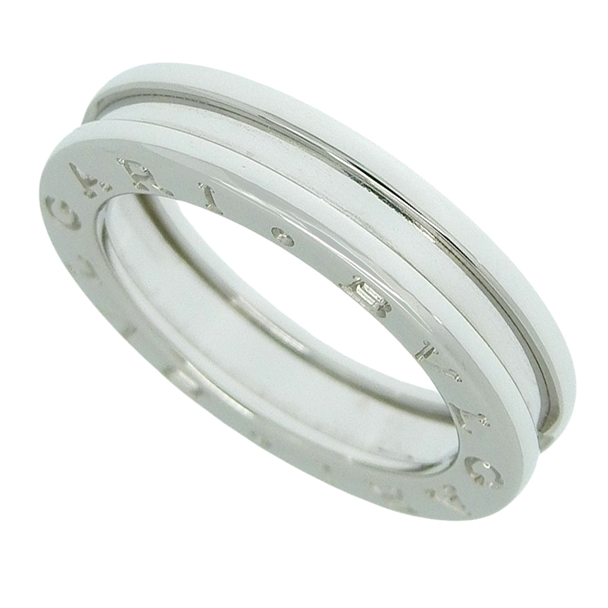 B.zero1 Ring, 1 Band, White Gold, K18WG