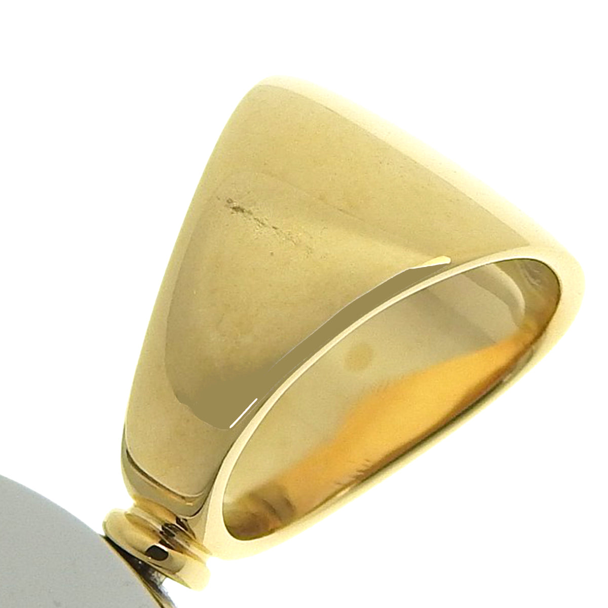 圆形吊坠顶部，双子座，黄金，18K黄金，不锈钢，SS